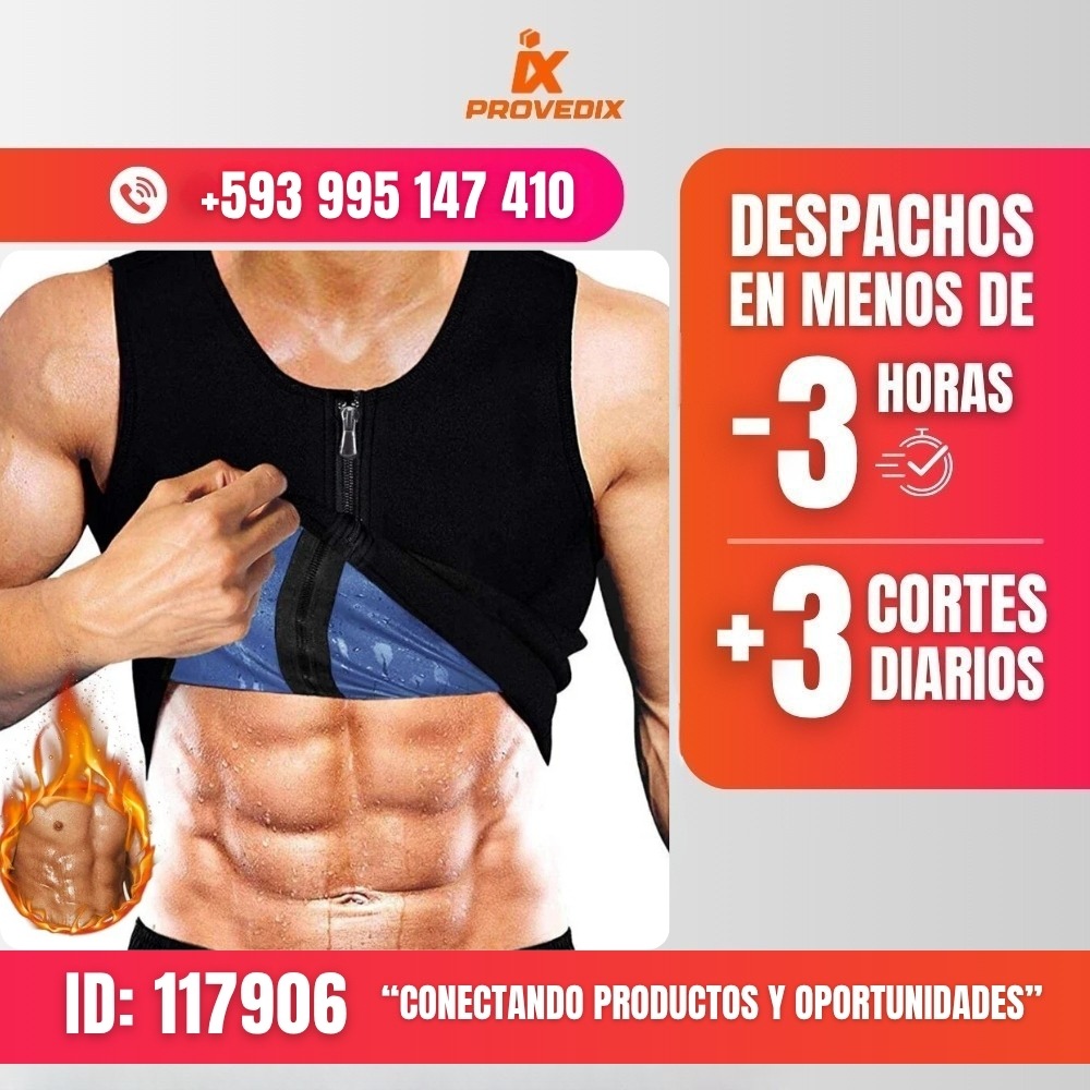 chaleco faja quemador de grasa hombre